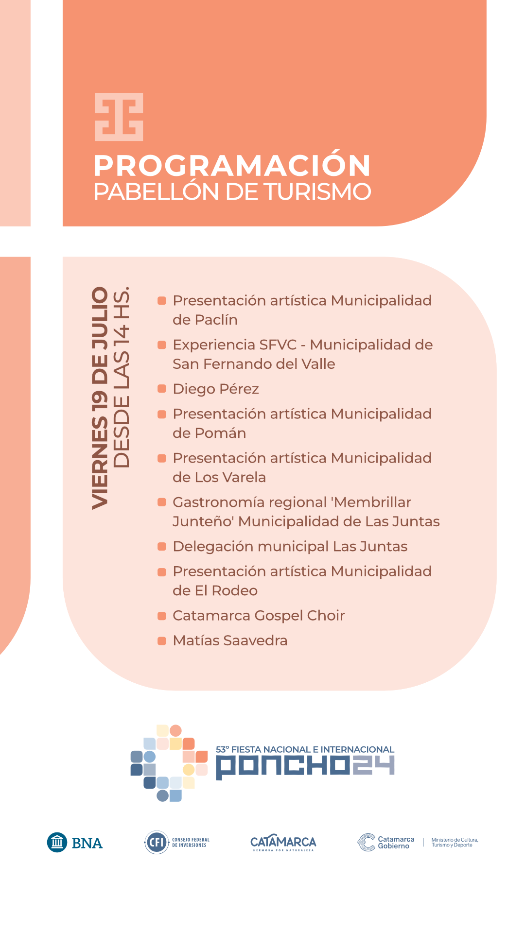 story Poncho24 - Pabellon Turismo - Programacion Diaria - Viernes 19 (1)