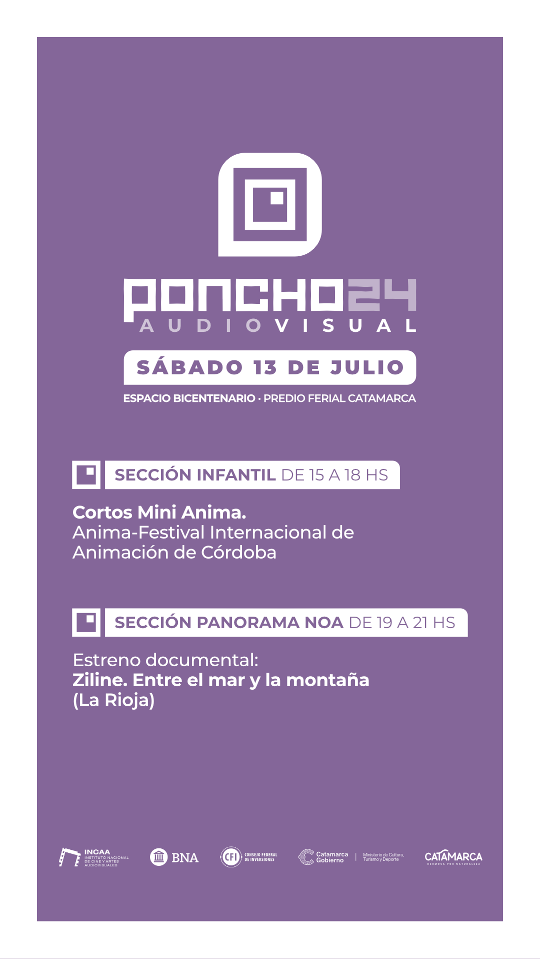 story PonchoAV2024 - Sabado 13