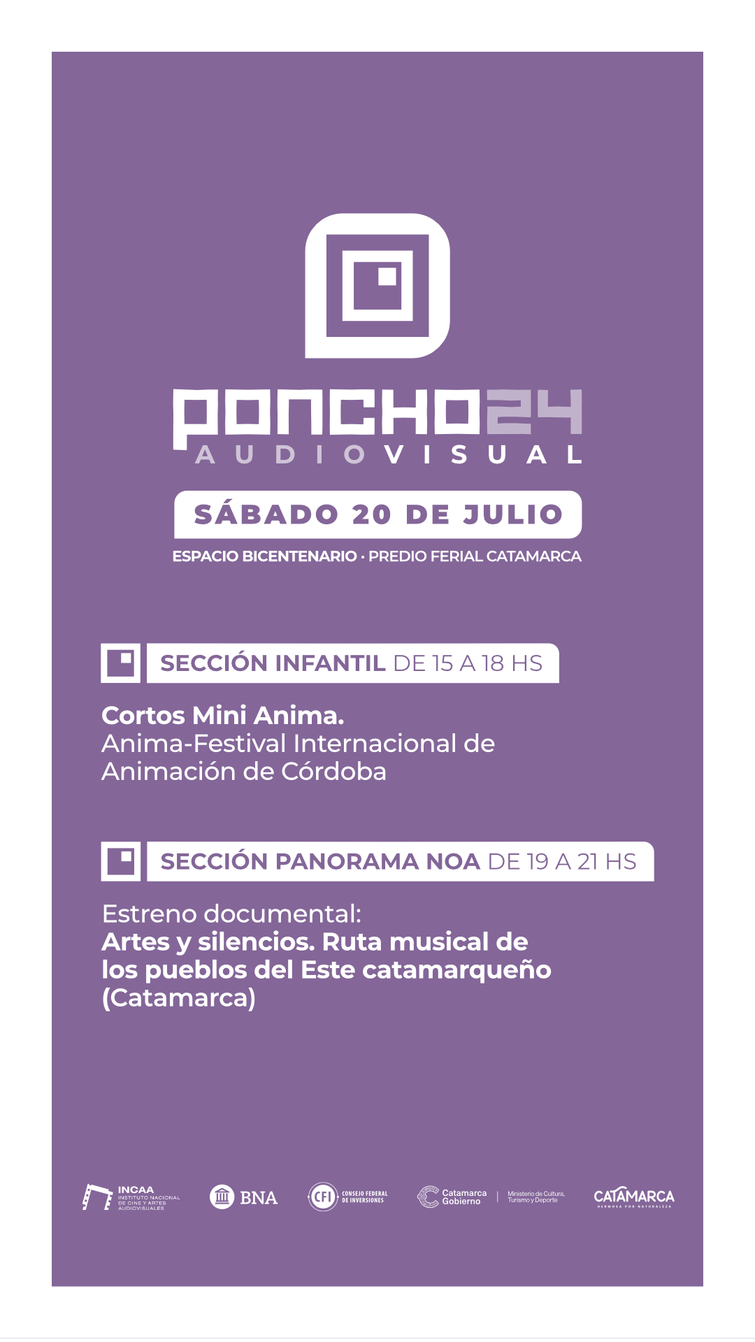 story PonchoAV2024 - Sabado 20